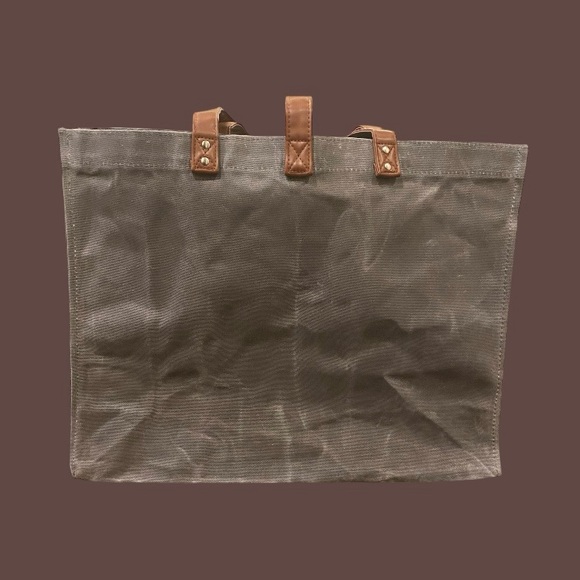 Gray Canvas Red Cross Tote Bag - Picture 5 of 10